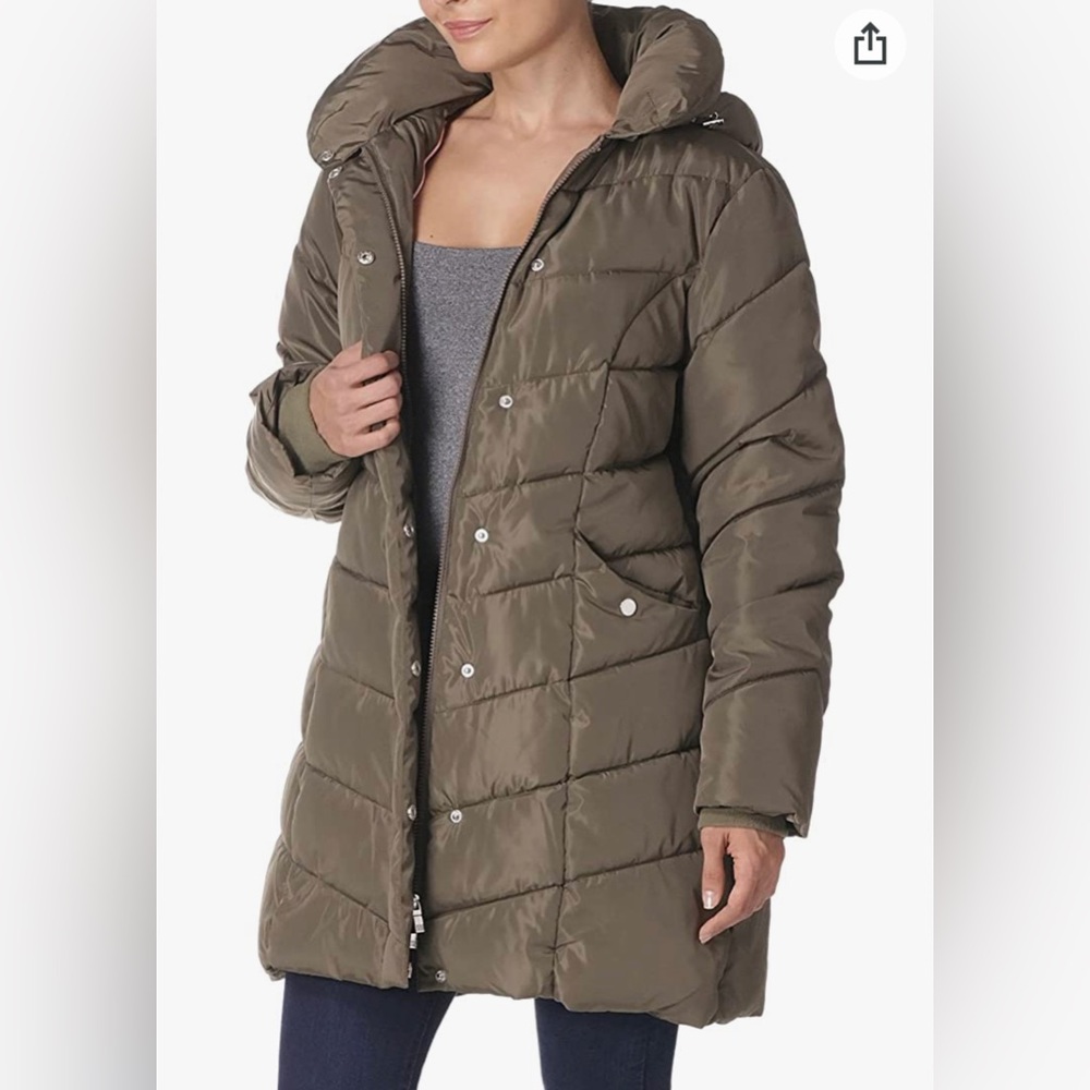 Steve Madden | NWT| Chevron Quilted Puffer Coat - Picture 6 of 15